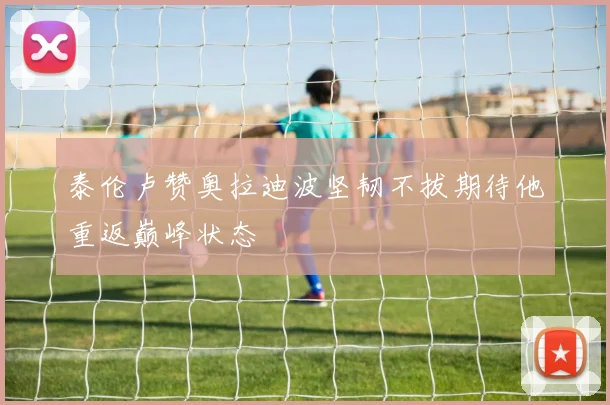 泰伦卢赞奥拉迪波坚韧不拔期待他重返巅峰状态